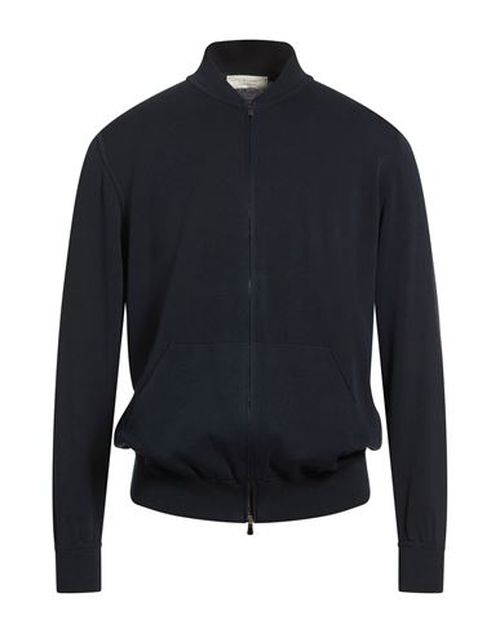 Man Cardigan Midnight blue Size 44 Cotton