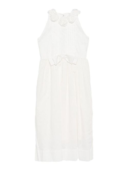 Dress With Applied Flowers