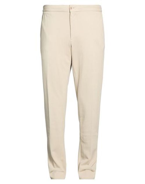 Man Pants Beige Size 38 Cotton, Nylon