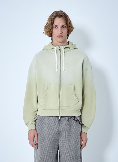Padded Elbow Zip-up Hoodie