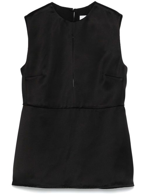 Satin vest - Black