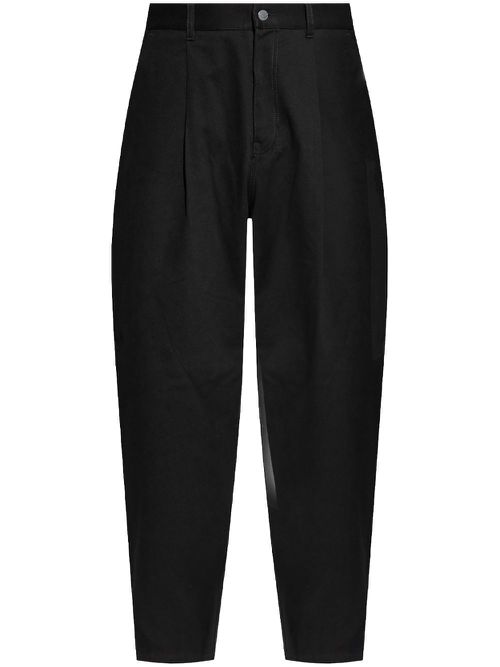 Logo patch trousers - Black