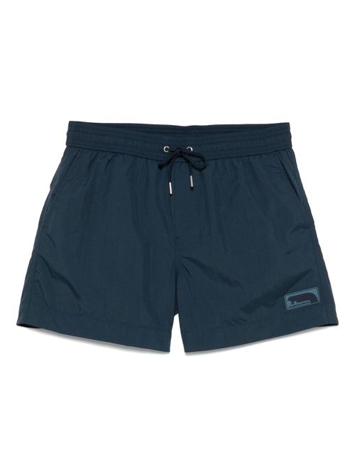 Maison Kitsuné Flash Fox swim shorts - Blue