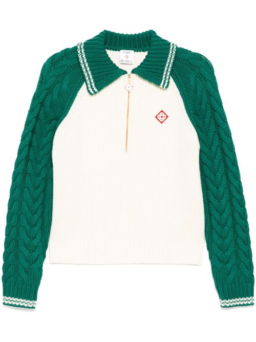 Zip fastening jumper - White