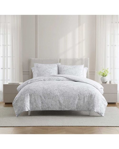 220 Thread Count Nebulous Flower Reversible Cotton Sateen Duvet Set