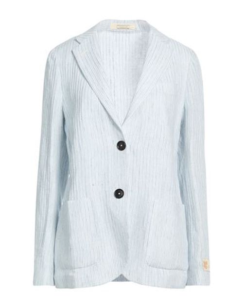 Woman Blazer Blue Size S Linen