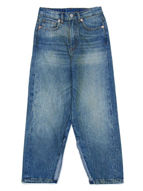 Straight leg cotton jeans - Blue