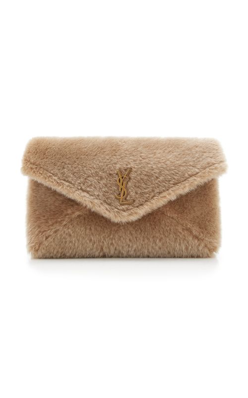 Envelope Large Shearling Clutch Bag - Moda Operandi