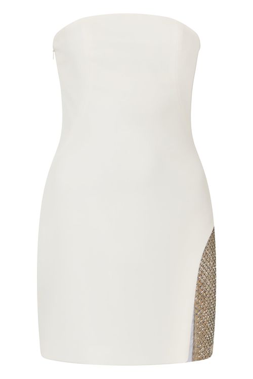 Elegant Mini Dress with Heart-Shaped Neckline