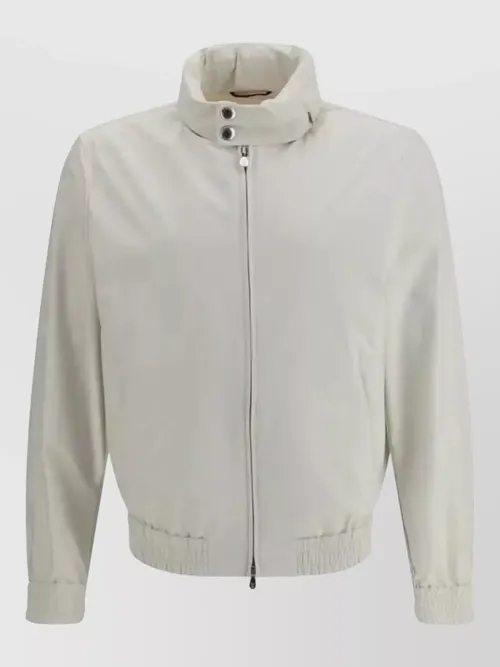 Brunello Cucinelli - high neck hooded nylon jacket turtleneck