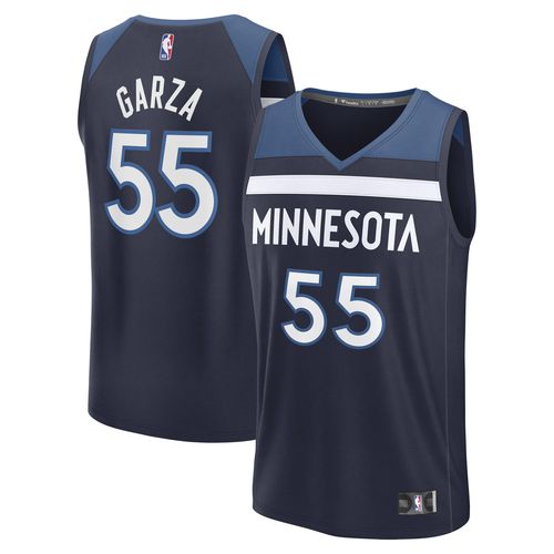 Men's Luka Garza Navy Minnesota Timberwolves Fast Break Replica Player Jersey