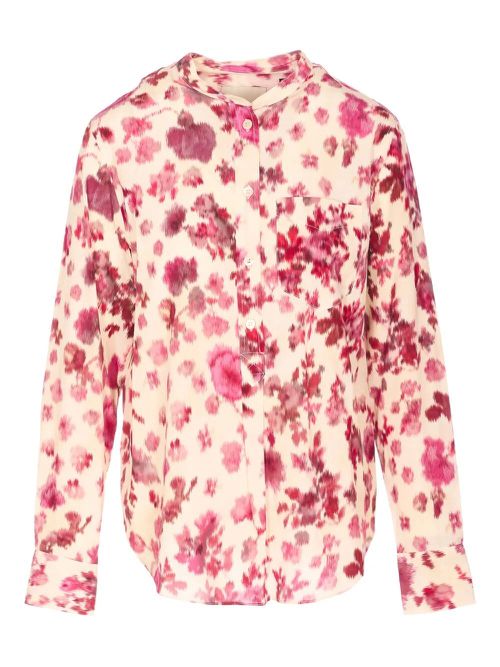 Rusak Silk Rose Print Blouse