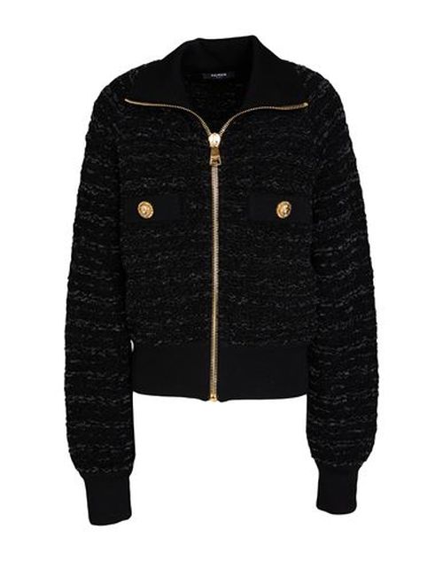 Woman Jacket Black Size 4 Viscose, Synthetic fibers, Hemp, Wool, Cotton