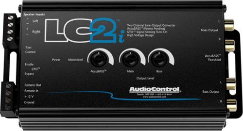 2-Channel Active Line Output Converter with AccuBASS - Black