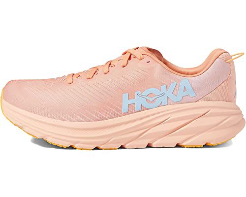 HOKA ONE ONE Women's Rincon 3 Road Running Shoe (Medium, Black/White, 8)