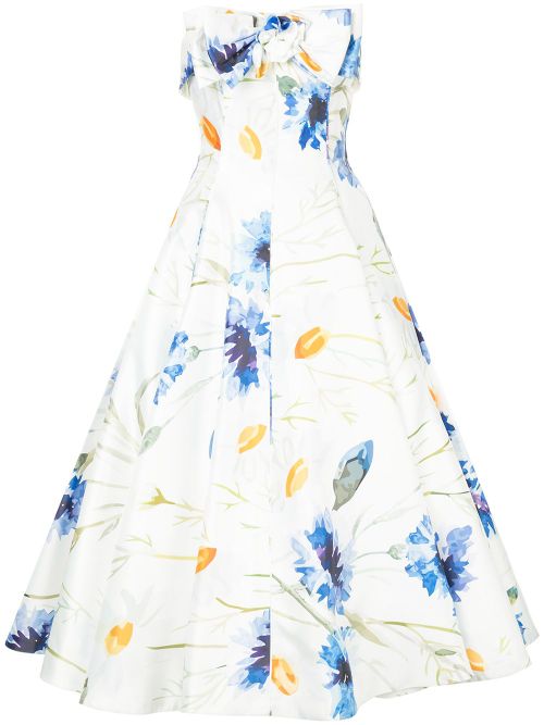 Carnation midi dress - White