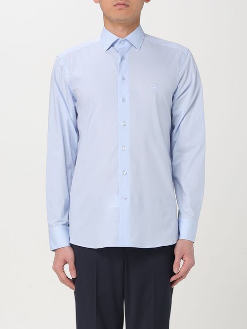 Shirt Men color Gnawed Blue