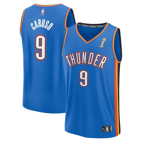 Men's Alex Caruso Blue Oklahoma City Thunder 2025 NBA Finals Champions Fast Break Replica Player Jersey