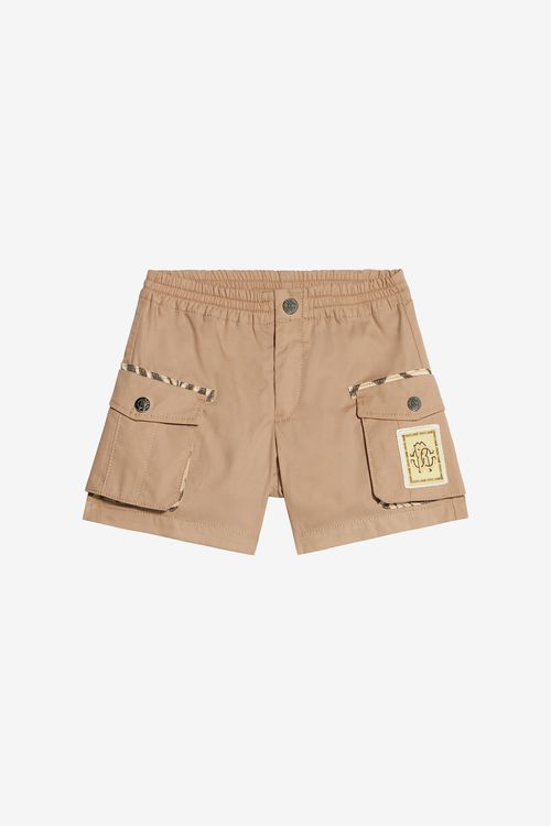 Shorts With Branded Patch - Male Baby Boys (6m