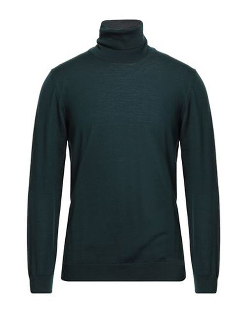 Man Turtleneck Dark green Size 42 Virgin Wool