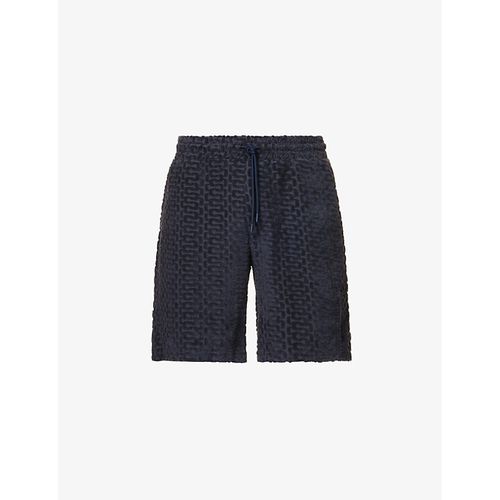 CHÉ 남성 Mens Navy Burle Organic-cotton and Recycled Polyester-blend Shorts XL 75531806