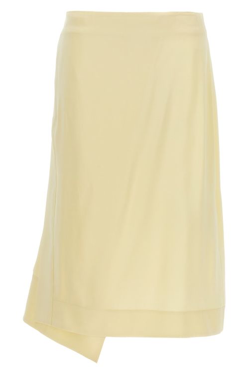 Satin Skirt With Side Slit