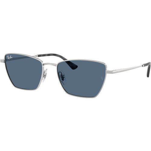Ray - Ban Unisex Ray - Ban RB3783 003/80 Sunglasses Metal Silver Blue Geometric Norma