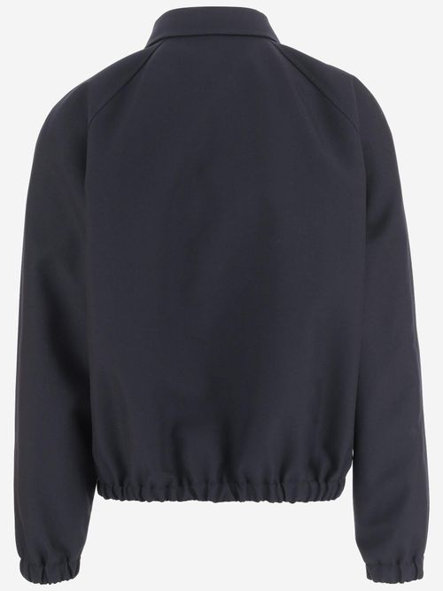 Wool Blend Jacket — Navy