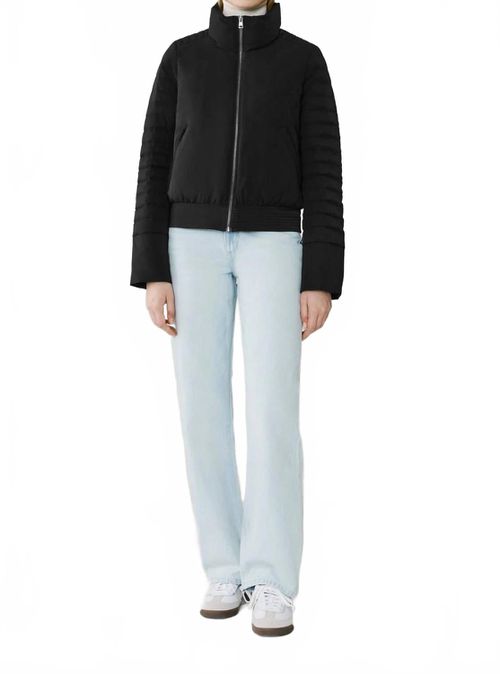 Isabella Down Blouson Jacket In Black