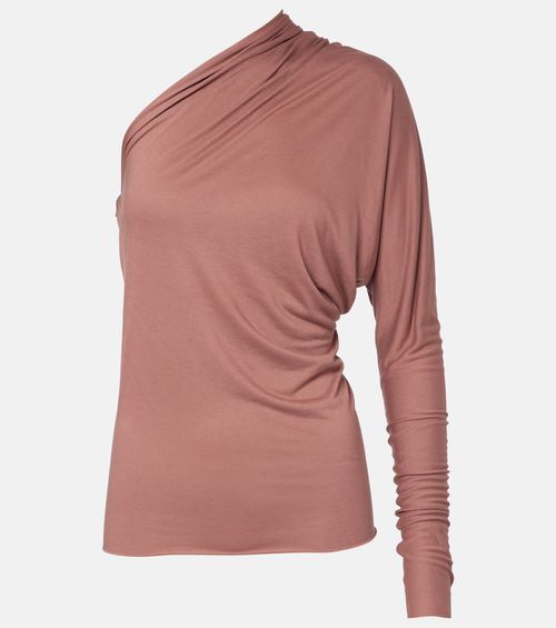 Diana one-shoulder jersey top