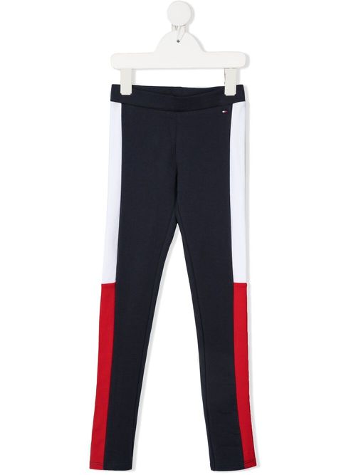 Side-stripe track pants - Blue