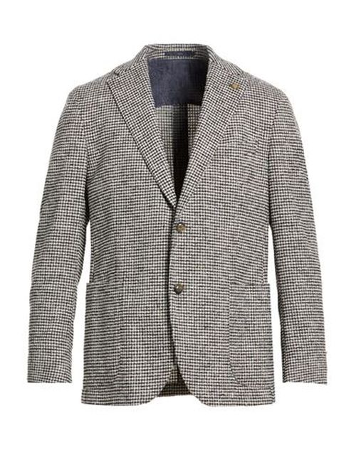 Man Blazer Ivory Size 40 Virgin Wool, Polyamide, Elastane