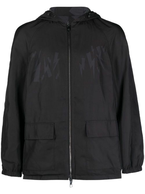 Camouflage reversible bomber jacket - Black