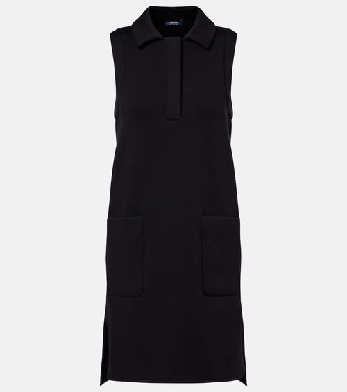 Saggina cotton-blend jersey polo dress