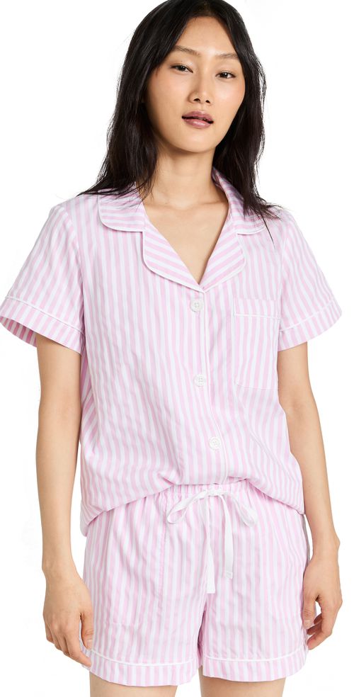 Classic Stripe Pajama Set Pink Stripe