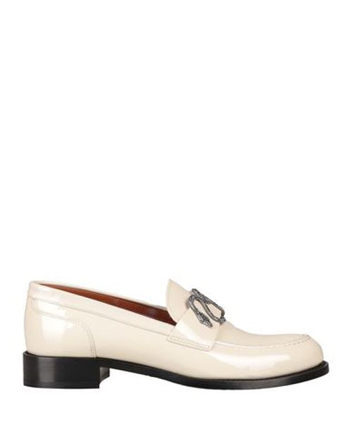 Rene' Caovilla Woman Loafers Ivory Size 5 Leather