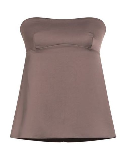 Woman Top Chocolate brown Size 8 Polyester