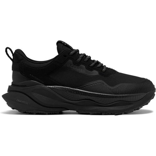Clarks Pace Trail Go Waterproof Black/black Trainers,lace Up