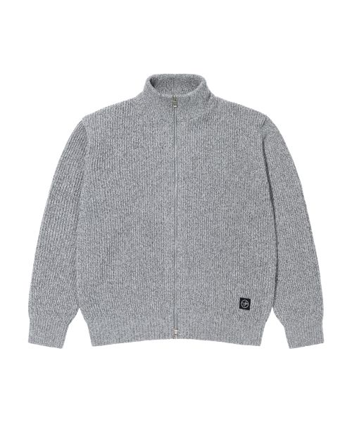 LM MELANGE FULL ZIPUP SWEATER