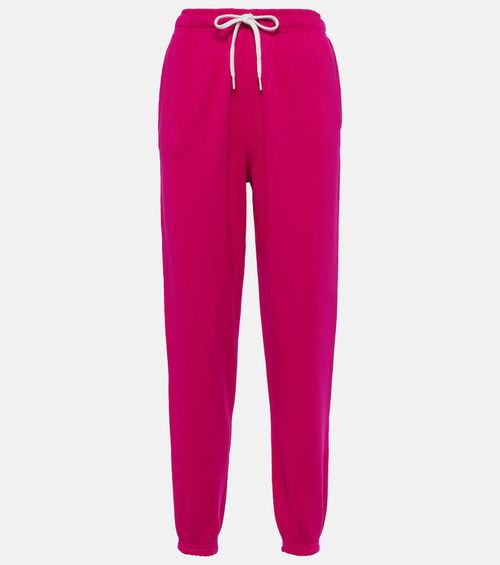 Cotton-blend jersey sweatpants