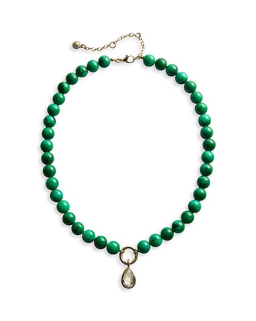 Janette Beaded Ring Necklace, 17