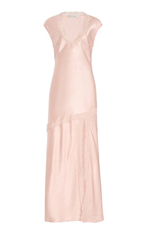 chinese dress ladies VISIONS LACE DEEP V MAXI DRESS | CREAM POLKA DOT | THIRD FORM | Women's  Australian Fashion — THIRD FORM main image 1