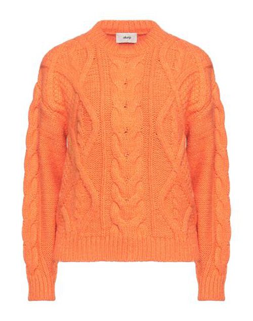 Akep Woman Sweater Orange Size 4 Polyamide, Acrylic, Merino Wool