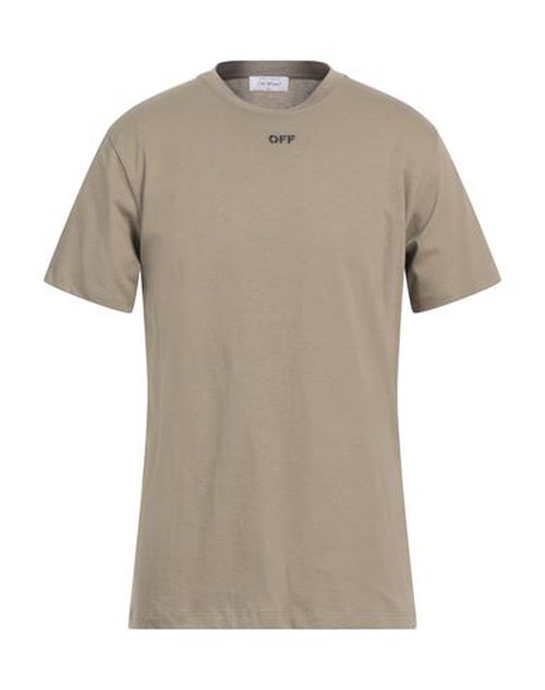Off-white Man T-shirt Khaki