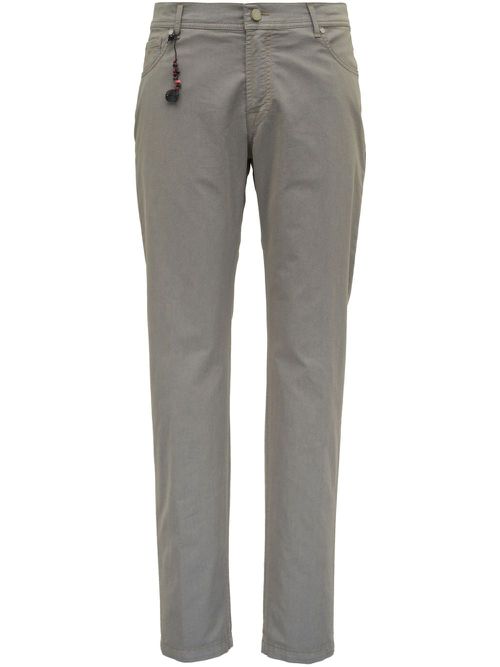 Marco Pescarolo charm-detail straight trousers - Brown