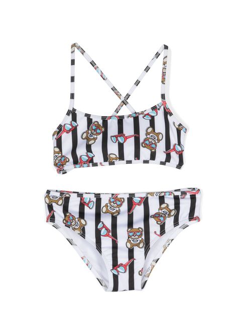 Teddy bear bikini set - White