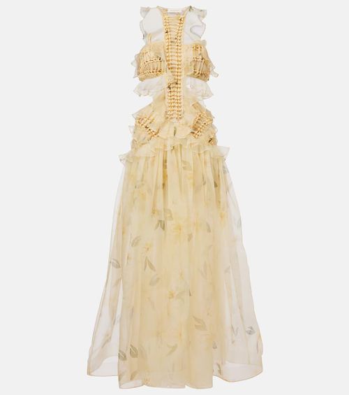 Balance ruffled silk organza maxi dress