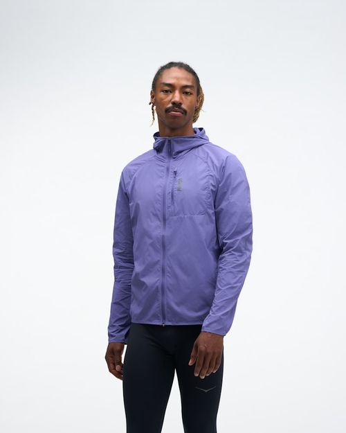 HOKA Men's SkyFlow Wind Jacket in Cosmic Purple