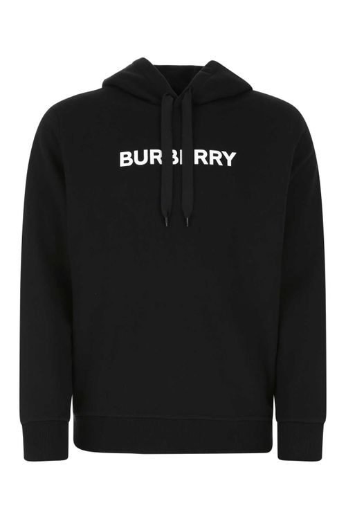 Logo-Print Cotton Sweatshirt — Black