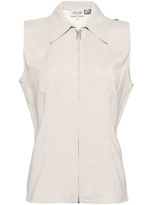 Classic collar vest - Neutrals